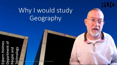 Thumbnail for entry Why I would study Geography