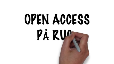 Thumbnail for entry Open Access på RUC