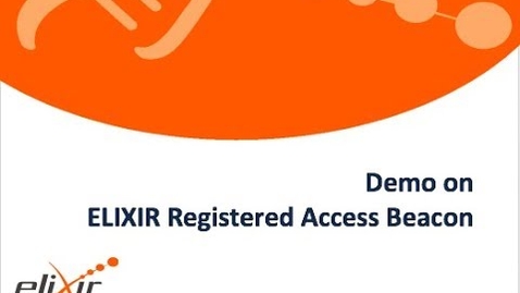 Thumbnail for entry ELIXIR registered access beacon
