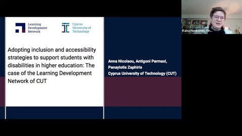 Thumbnail for entry Adopting inclusion and accessibility strategies to support students with disabilities in higher education