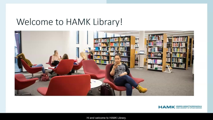 Thumbnail for channel HAMKin kirjasto / HAMK Library