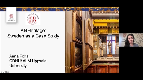 Thumbnail for entry Anna Foka: AI4Heritage: Sweden as Case Study