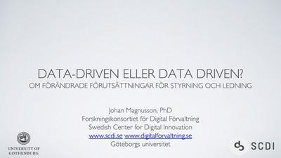 Data driven, Data-driven