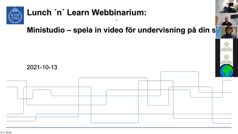 Thumbnail for entry Ministudio – spela in video för undervisning på din skola (Lunch 'n' Learn: Webbinarium 2021-10-13)