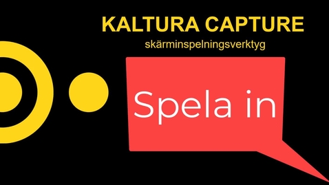 Miniatyr för inlägg Kaltura- Spela in