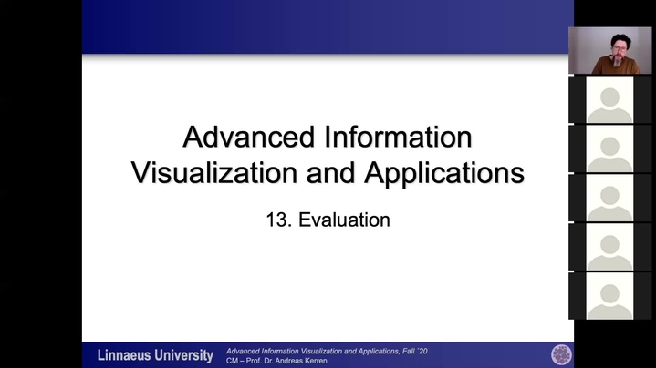 Omslagsbild för kanal 4DV806 Advanced Information Visualization and Applications