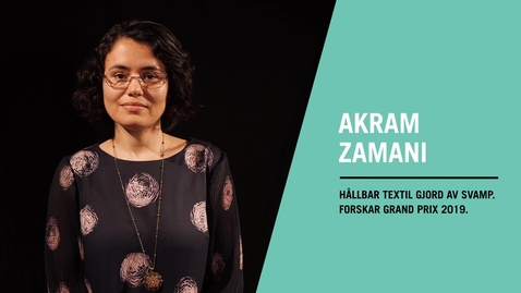 Miniatyr för inlägg Akram Zamani vinnare av Forskar Grand Prix 2019