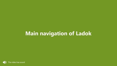Miniatyr för inlägg Main navigation of Ladok